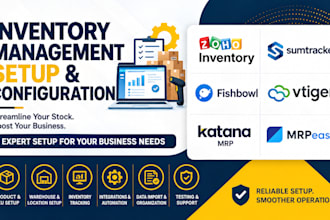 setup zoho inventory management sumtracker fishbowl vtiger erp katana mrpeasy