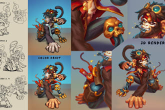 create premium stylized character design