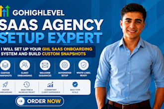 set up your gohighlevel saas agency onboarding system and build custom snapshots