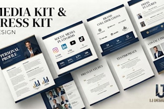 media kit , press kit designer, brand presentation specialist
