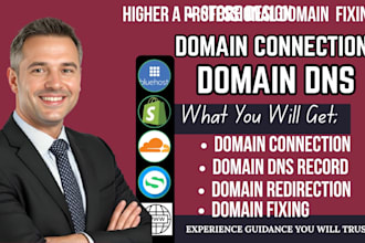 connect domain and setup dns for shopify, wordpress, wix website