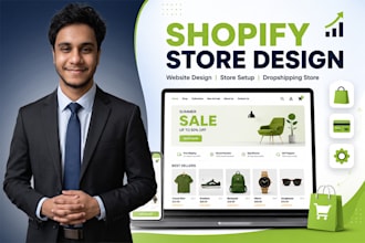 do shopify store setup and shopify dropshipping store design