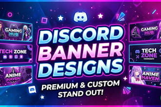 design a anime banner twitter, youtube and discord
