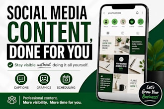 create and schedule social media content for your business