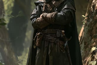 fantasy dnd character illustration