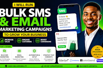run bulk SMS and email marketing campaigns to grow your business