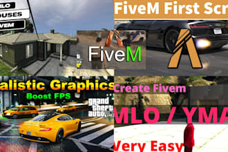 create fivem mlo, map, vehicle, and fivem reloplay server,