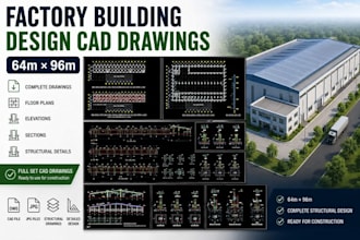 design commercial warehouse and industrial site plans in autocad