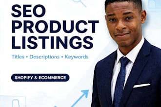 create SEO optimized shopify product listings ecommerce copywriting description