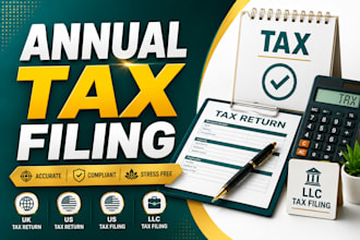 file your annual tax filing, annual report accurately and compliance