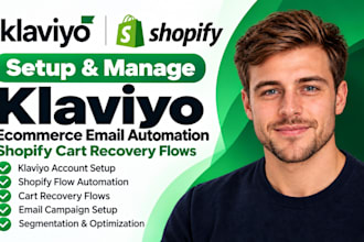 setup klaviyo ecommerce email automation klaviyo shopify cart recovery flow