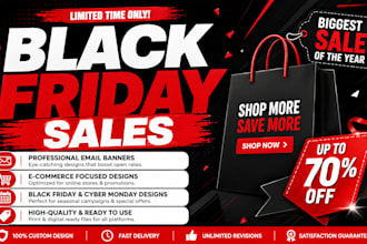 black friday email banner cyber monday design ecommerce sales newsletter design