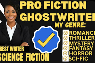 be your fiction ghostwriter for science fiction,