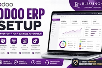 set up odoo erp inventory pos and business automation