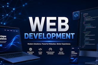 develop a modern website or web app