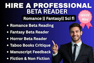 beta read and critique your manuscript fantasy fiction sci fi novel