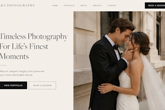 design squarespace photographer website wedding photography gallery website
