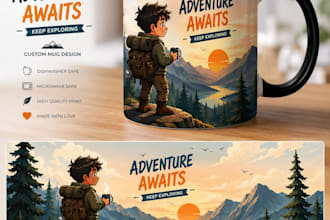 design awesome custom mug design