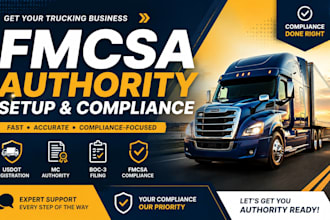 handle your fmcsa usdot mc authority and boc 3 compliance setup