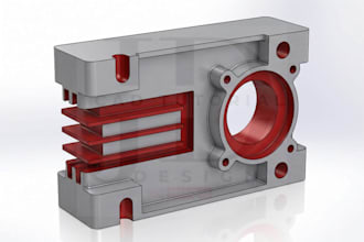 create 3d modeling, 3d cad design technical drawing, autocad, 3d printing design