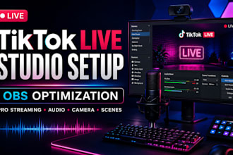 setup tiktok live studio, configure obs studio for tiktok live streaming