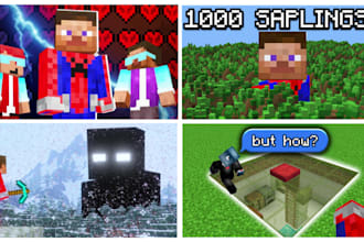make minecraft youtube thumbnails no ai