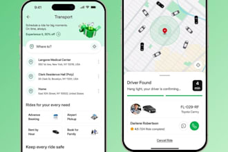 develop a scalable ride hailing app with gps and real time tracking