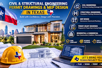 be your civil, structural engineering drawings and mep design in texas