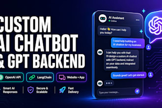 build a custom ai chatbot or gpt backend for your website or app