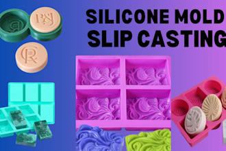 design custom silicone mold 3d mold box for resin soap candle