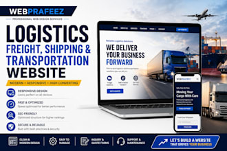 build a responsive logistics freight shipping transportation website