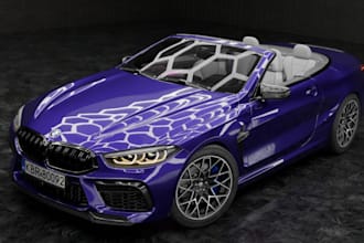 create aaa 3d car for gta6 modding or 3d animation, 3d interior, custom bodykits