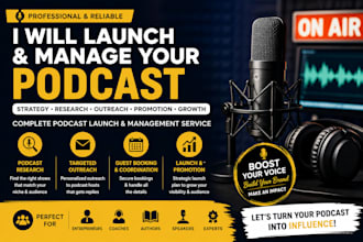 launch and manage your podcast with strategic podcast marketing