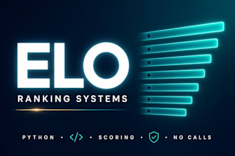 design an elo, rating, or ranking system in python