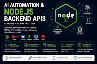 build ai automation nodejs backend and apis