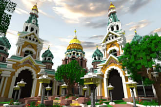 build custom minecraft maps, houses, castle, cities, and spawns