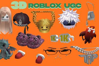 create high quality roblox ugc accessories game assets ugc wearable accessories