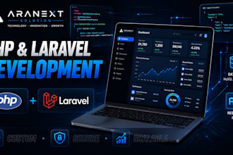 develop a PHP laravel web application or backend
