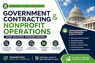 provide government contracting and nonprofit operations support