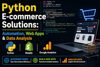 do python data analysis and ecommerce web development