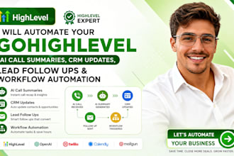 setup gohighlevel ai call summaries, CRM updates, lead follow ups and workflow