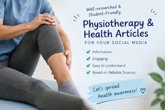 write engaging physiotherapy and health content for social media