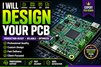 do esp32 pcb design iot pcb schematic layout and  electronics hardware design