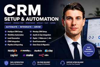 setup automate hubspot crm workflow automation zapier apollo clay