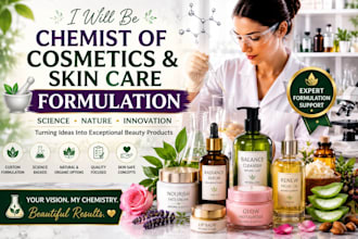 be chemist of cosmetic and skin care formulation