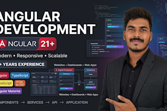 build a responsive angular website or web application