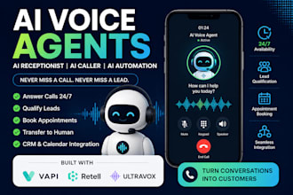 build an ai voice agent, ai receptionist or ai caller using vapi, retell