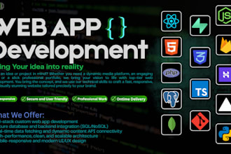 build full stack web applications