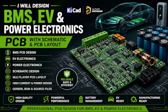 design your bms ev and power exectrions pcb with a schematic