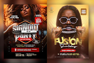 do premium party, club, sports and event, party flyer design